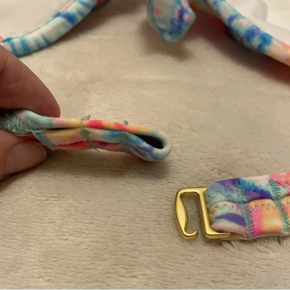 Victoria's Secret Pastel Watercolor Tie-Dye Bikini